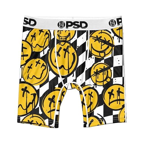 PSD Youth Boys Underwear Smiley Face Graphic Boxer Briefs, Packs & Singles - Image 1