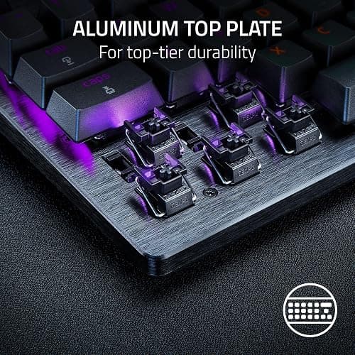 Razer Huntsman V3 Pro 8KHz Esports Gaming Keyboard: Analog Optical Switches Gen 2-8000 Hz Polling Snap Tap - Rapid Trigger - Adjustable Actuation - Media Controls - PBT Keycaps - Black thumbnail 13