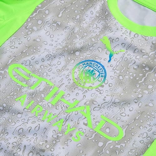 Manchester City FC Kids 2025/26 Third Soccer Jersey - Pro Green thumbnail 4