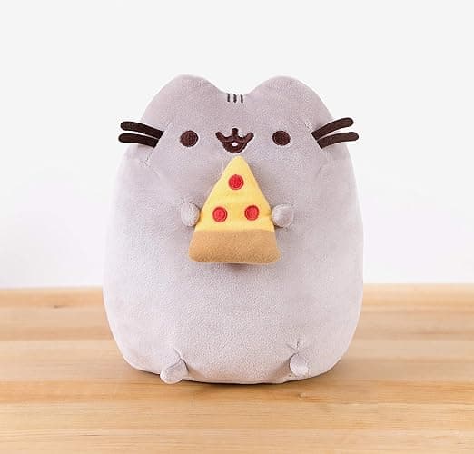 GUND Pusheen Snackable Pizza Plush, Stuffed Animal for Ages 8 and Up, 9.5”, Gray thumbnail 3