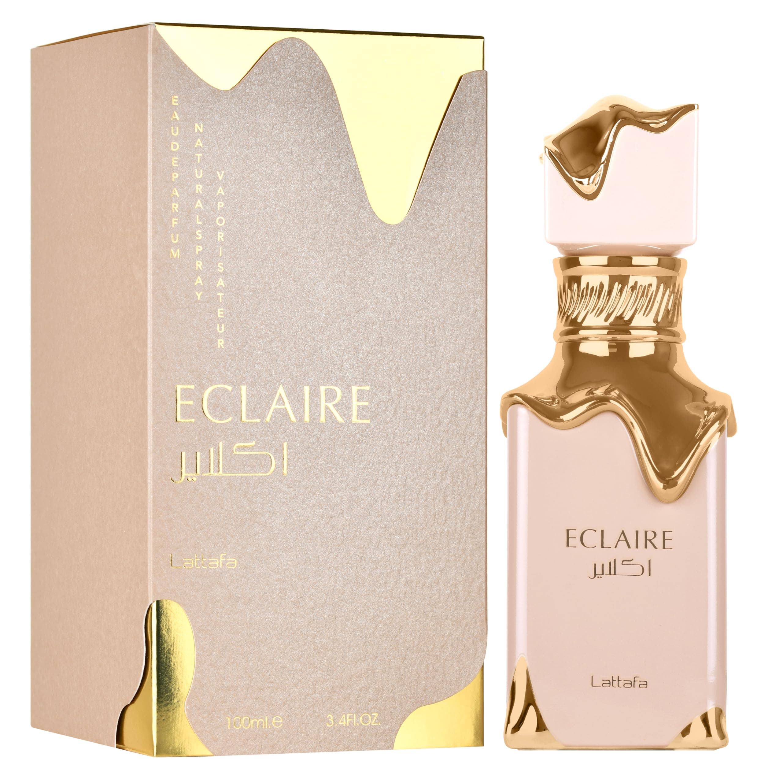 Lattafa Eclaire - Vanilla, Caramel, Sweet, Floral - Eau de Parfum Long-Lasting Fragrance for Women, 3.40 Ounce / 100 ml thumbnail 3