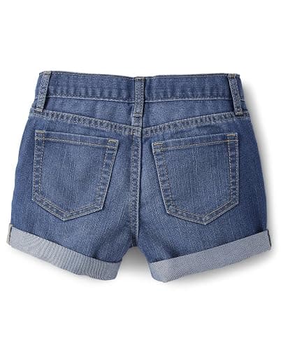 The Children's Place Girls Denim Shortie Shorts thumbnail 3