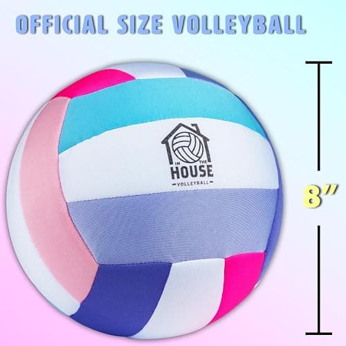 U Scored Sports in The House Soft Indoor Volleyball for Boys & Girls (Ages 3+) – Realistic Feel - Training Ball for Indoor Play - Bring Vball Practice Home - Great Gift for Any Volleyball Player thumbnail 3