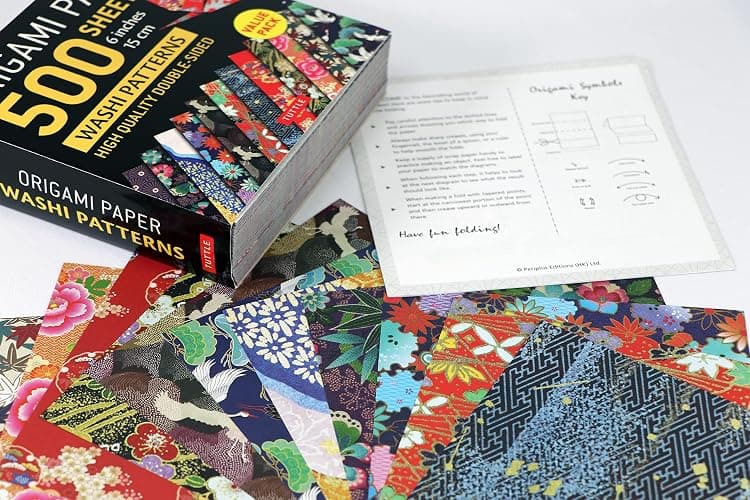 Origami Paper 500 sheets Japanese Washi Patterns 6" (15 cm): Double-Sided Origami Sheets with 12 Different Designs (Instructions for 6 Projects Included) thumbnail 19