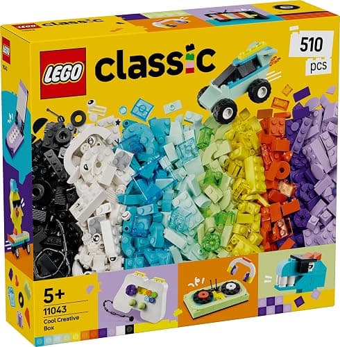 LEGO Classic Cool Creative Box - Colourful Bricks Set - Build a Monster Truck Toy, Skateboard, Dinosaur, Mobile Phone & More - Arts and Crafts Kit for 5+ Year Old Boys & Girls - Gift Idea - 11043 thumbnail 8