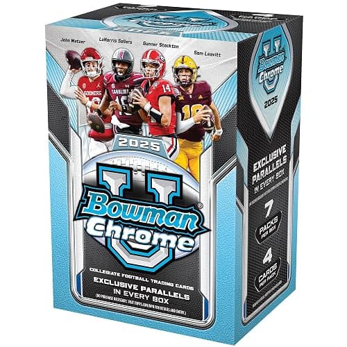 2025 Bowman University Chrome Football - Factory Sealed - Value Box - Image 1