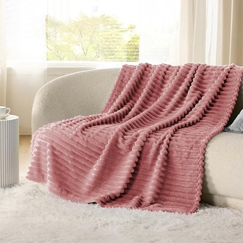 Bedsure GentleSoft Dusty Pink Twin XL Blanket for Bed - Cozy Soft Blankets for Women, Cute Small Fleece Throws for Girls, Birthday Gifts for Women Decor Gifts for Mom, 66x90 Inches thumbnail 2