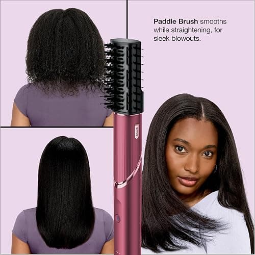 Shark FlexStyle | Air Multi-Styler & Drying System | Hair Dryer Brush for Blowouts with Coanda Auto- Wrap Curlers, Round & Paddle Brush, Diffuser & Concentrator Attachment | Black Cherry | HD457CR thumbnail 7