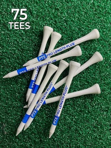 PrideSports PTS Wood Golf Tees | 75 Count, 3-1/4 Inch | #1 Wood Tee on Tour | Best for Drivers & Woods thumbnail 7
