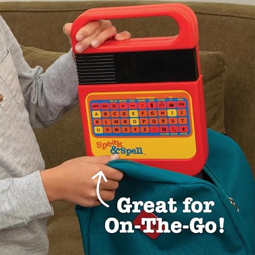 Speak & Spell Electronic Game - Educational Learning Toy, Spelling Games, 80s Retro Handheld Arcade, Autism Toys, Activity for Boys, Girls, Toddler, Ages 7+ thumbnail 7