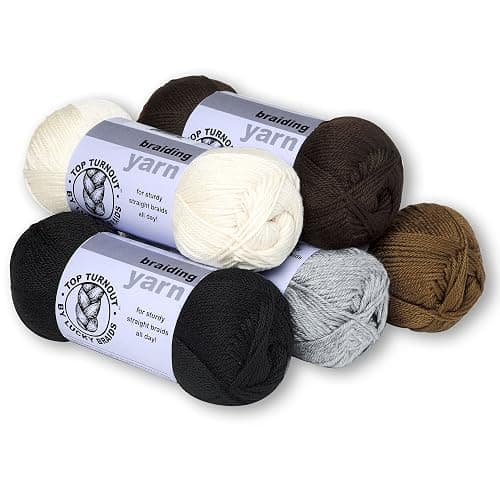 Horse Braiding Yarn by Lucky Braids (Black) - Image 1