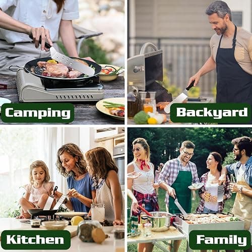 134 Pcs Griddle Accessories Kit for Blackstone - Perfect Flat Top Grill Accessories for Outdoor, Professional Round Melting Dome with Cast Iron Smash Burger Press for Barbecue. thumbnail 8