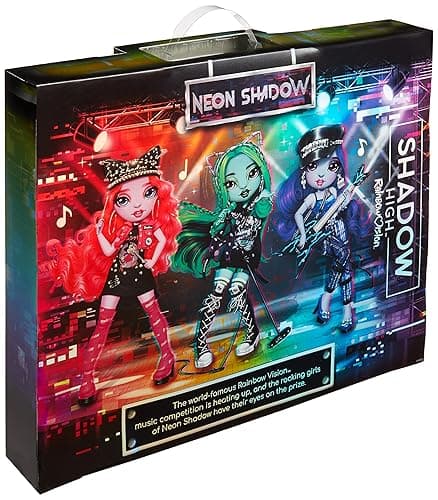 Rainbow Vision Shadow High Neon Shadow- Harley Limestone (Neon Green) Posable Fashion Doll. 2 Designer Outfits to Mix & Match, Rock Band Accessories Playset, Great Toy Gift Kids 6-12 Years & Collector thumbnail 5