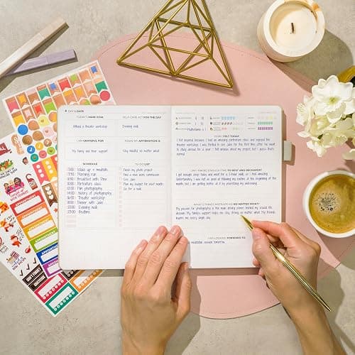 Clever Fox Self-Care Journal – Daily Reflection Notebook – Mental Health & Personal Development Planner, Meditation & Mood Log, A5 (Seashell) - A5 (5.8'' x 8.3'') - Seashell thumbnail 6