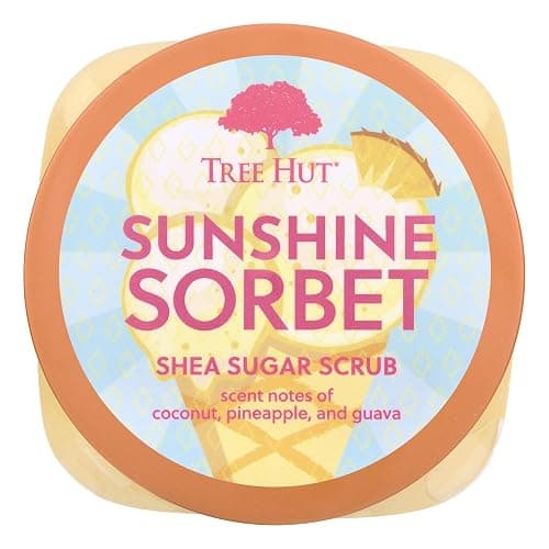Tree Hut Sunshine Sorbet Shea Sugar Scrub, Exfoliating, Hydrating & Moisturizing Body Scrub with Shea Butter & Nourishing Essential Oils, Smooth & Soften Skin, 18 oz thumbnail 2
