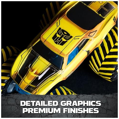 Monster Jam Transformers Monster Trucks Die Cast Vehicle, 1:64 Scale 4-Pack | Official Optimus Prime, Megatron, Starscream & Bumblebee, Real BKT Tires, Pretend Play Gifts for Kids & Collectors Ages 3+ thumbnail 4