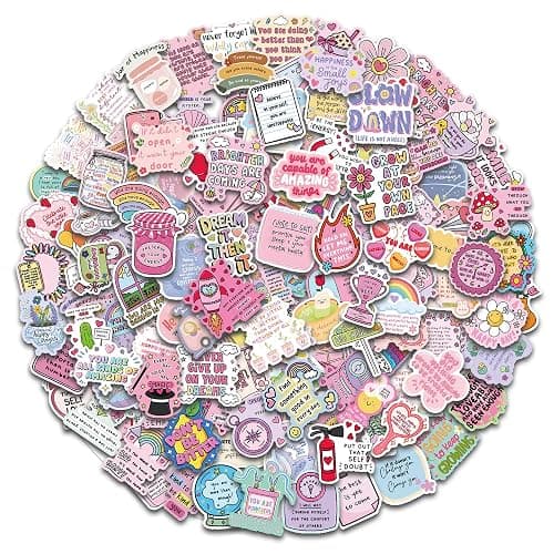 200 Pcs Cute Positive Affirmation Stickers for Journaling Aesthetic | for Adults,Vinyl Cute Positive Motivational Aesthetic Boho Journal Stickers for Water Bottles Laptops Adult Teen Kid - Image 1