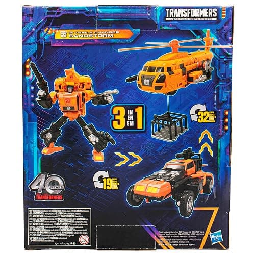 Transformers Legacy United Leader Class G1 Triple Changer Sandstorm, 7.5-inch Converting Action Figure, 8+ Years thumbnail 16