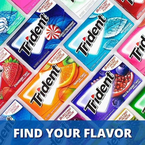 Trident Tropical Twist Sugar-Free Chewing Gum, 3 Packs of 14 Pieces (42 Total Pieces) thumbnail 12