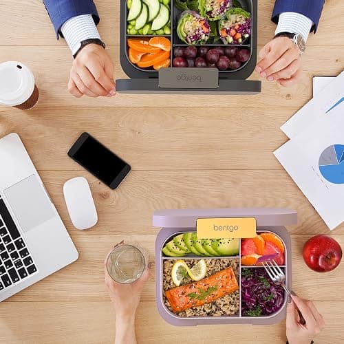 Bentgo® Modern Bento-Style Lunch Box Set With Reusable Snack Cup (Orchid) thumbnail 2