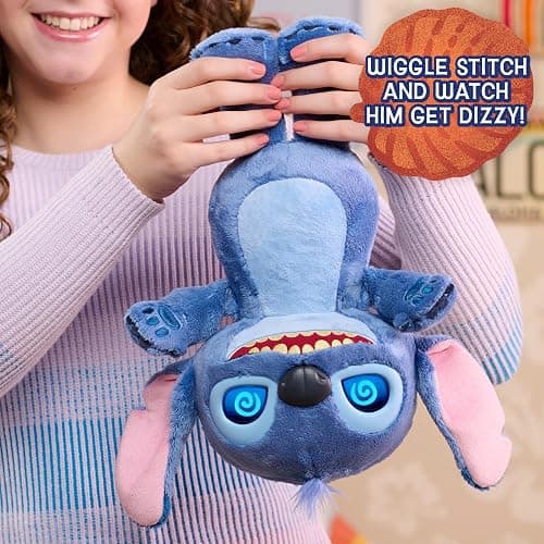 Disney Stitch Just Play Many Moods 14-inch Interactive Plush, 50+ Sounds & Effects, LCD Eyes, Inspired by Disney's New Live-Action Lilo & Stitch Movie, Toy for Fans, Girls, Boys, Kids 3+ thumbnail 5