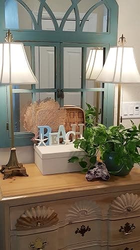 Wooden Beach Word Sign with Trio of Loose Starfish - Tropical Beach Home Decor thumbnail 2