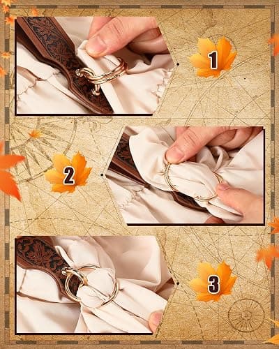 Sweetude 6 Pcs Renaissance Belt Accessories thumbnail 5