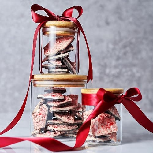 Kiri & Sons Handmade Layered Original Dark and White Chocolate Peppermint Bark - 1Lb Holiday Bark Assorted Squares - Christmas & Winter Candy, Sweets Gift Tin, Old Fashioned Treat, Stocking Stuffer thumbnail 3