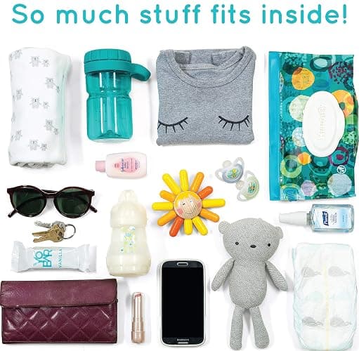 Swanoo Stroller Caddy Organizer With Cup Holder, Non Slip Straps Bag for Phone, Pet Stroller Accessories, Universal Fits Uppababby Vista v2 Wonderfold Wagon, Doona and More thumbnail 9