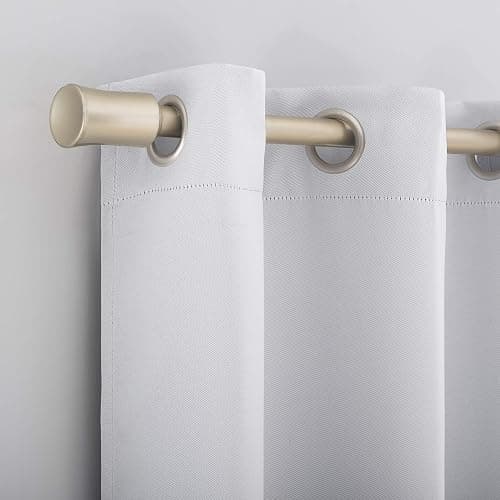 Sun Zero Riley Kids Bedroom Blackout Grommet Curtain Panel, 40" x 84", White thumbnail 3