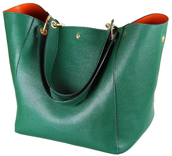 sqlp Large Work Tote Bag for Women Designer Purses and Handbags Big Bucket bags Ladies Travel Crossbody Purse Fuchsia - Dark Green - Image 1