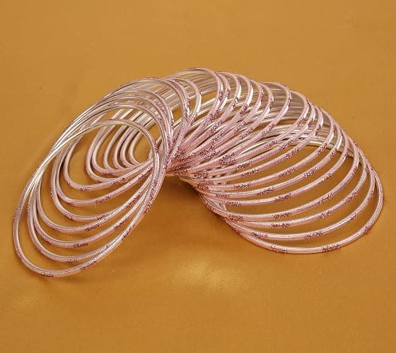 Touchstone "Colorful 2 Dozen Bangle Collection Indian Bollywood Alloy Metal Textured Designer Jewelry Bangle Bracelets Set of 24 for Women thumbnail 3