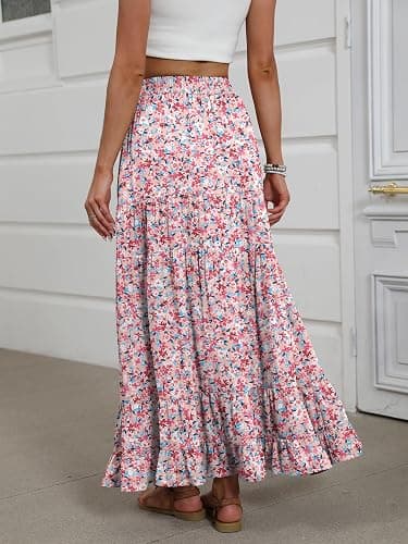 amazon floral maxi skirt thumbnail 4