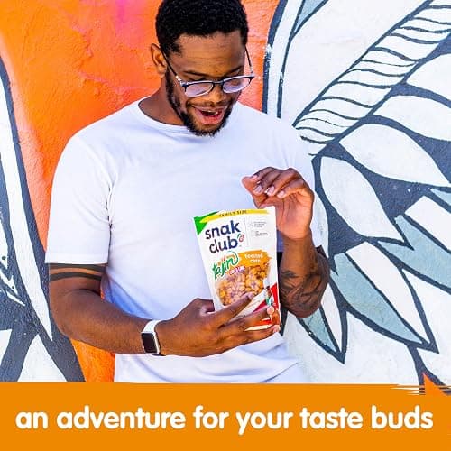 Snak Club Tajin Toasted Corn, Roasted Corn Nuggets with Chili and Lime Seasoning, Mild, Non-GMO, Gluten-Free, Kosher Snack, No Artificial Colors or Flavors, Low Cholesterol, 26 oz Resealable Bag thumbnail 6