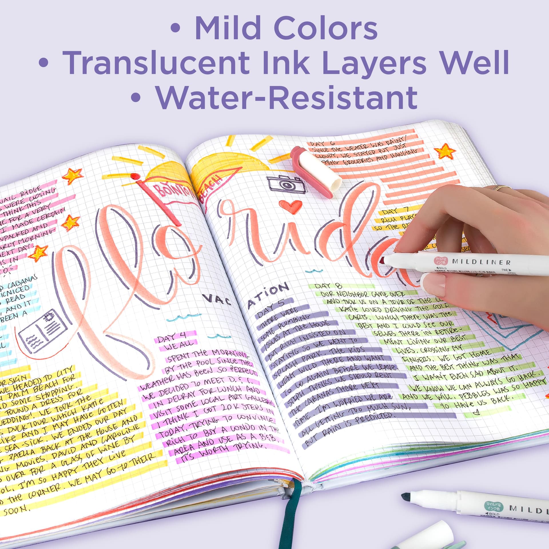 Zebra - Bolígrafo Mildliner, iluminador de doble punta, puntas anchas y finas, colores refrescantes y agradables, 10 unidades thumbnail 4