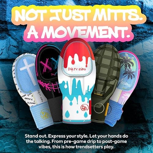Dirty Mids Savage Series Sliding Mitt – Pro Fit, Hand Protection for Baseball Players, Youth & Adult Sizes, Game-Ready Style thumbnail 5