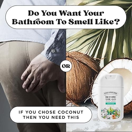 Poo-Pourri Before-You-Go Pocket Toilet Spray, Travel Essentials, Beach Bum, 1 Fl Oz, Up to 50 Uses, On-The-Go Bathroom Odor Deodorizer with Essential Oils, TSA Approved Size, Coconut Orchid Scent thumbnail 9