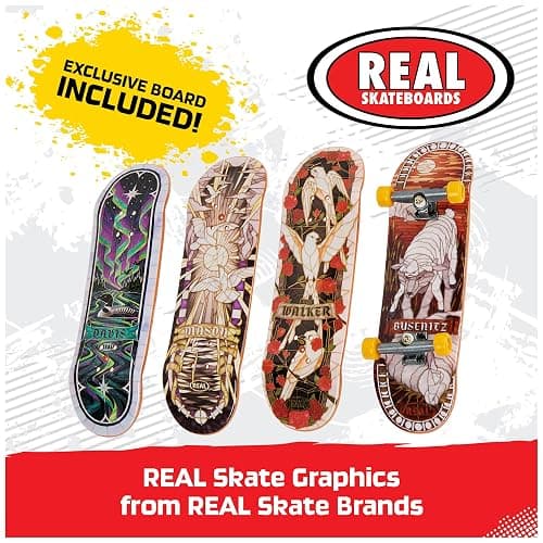 TECH DECK, Ultra DLX Fingerboard 4-Pack, Real Skateboards, Collectible and Customizable Mini Skateboards, Kids Toys for Ages 6 and up thumbnail 2