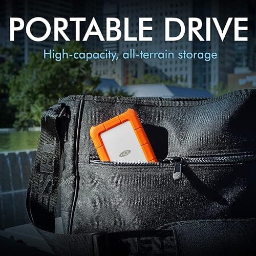 LaCie Rugged Mini, 2TB, 2.5", Portable External Hard Drive, for PC Mac iPad and iPhone, Data Rescue Service (LAC9000298) thumbnail 7