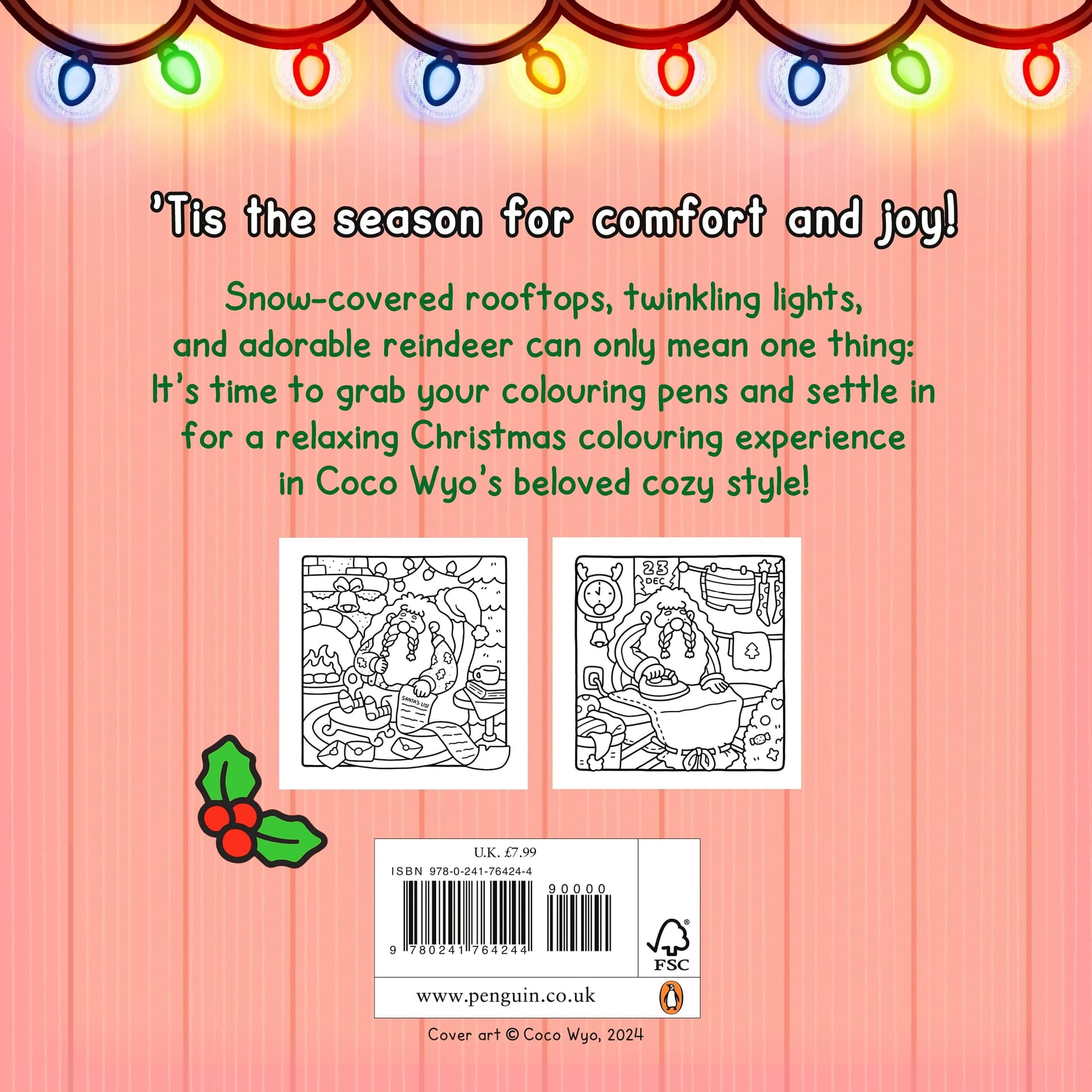 Cozy Christmas: The Cute and Relaxing Festive Colouring Book thumbnail 2