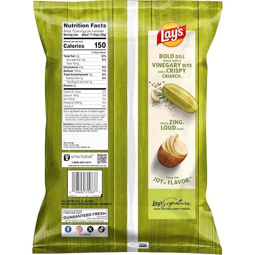 Lay's Potato Chips Dill Pickle, 12.5 Oz thumbnail 2