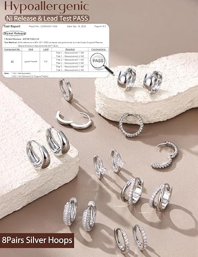 LOYALLOOK Small Chunky Gold Hoop Earrings for Women Hypoallergenic 14K Gold Filled Huggie Earrings for Women Trendy Cartilage Hoop Earring Stacks Lightweight Earring Sets for Multiple Piercing thumbnail 5