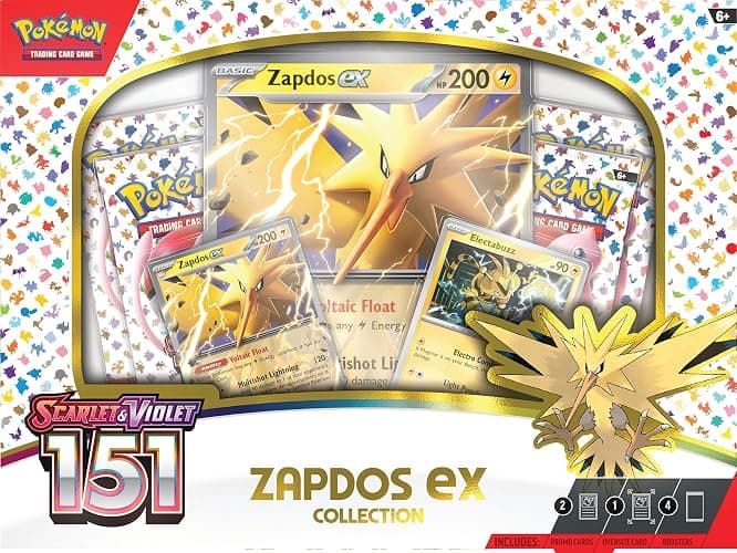 Pokemon TCG Scarlet & Violet 3.5 Pokemon 151 Zapdos Ex Box thumbnail 3