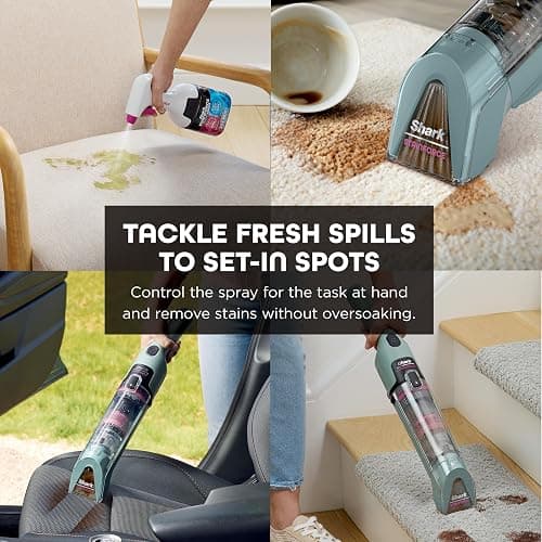 Shark StainForce Cordless Portable Spot, Stain, & Odor Remover System for Carpets, Area Rugs, Upholstery, Stairs, with Storage Caddy, Accessories, and Full-Size Cleaning Solution, HX101 (New) thumbnail 2