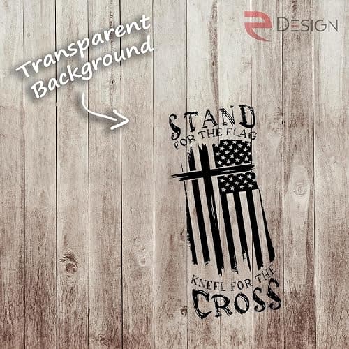 eDesign Stand for The Flag Kneel for The Cross Sticker Decal Vinyl - 5 Inches - Premium Vinyl Sticker for Cars Trucks Laptops and More - Weatherproof and Durable 2-Pack (Black) thumbnail 3