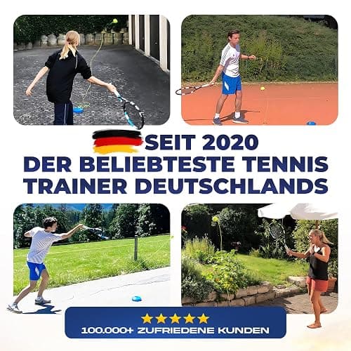 MOVEMATE Tennis-Trainer Set mit Wilson® Tennisball | innovatives Ballspiel für Draußen, im Garten, im Park für Kinder & Erwachsene | inkl. Transporttasche & Übungsvideos thumbnail 5