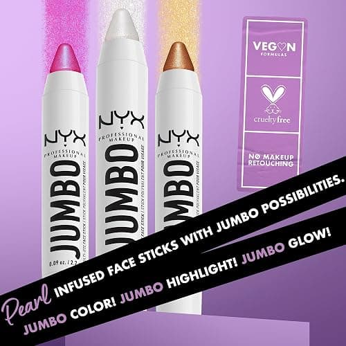 NYX PROFESSIONAL MAKEUP, Jumbo Multi-Use Face Highlighter Stick - Vanilla Ice Cream thumbnail 7