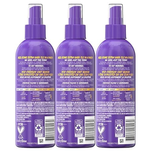 Aussie Hair Insurance Leave-In Conditioner Spray, Frizz Control, Softening with Jojoba & Sea Kelp, Moisturizing Treatment for All Hair Types, Juicy Citrus, 8 Fl Oz Each, Triple Pack thumbnail 8