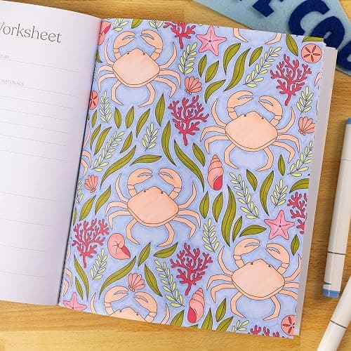 Coastal Americana Coloring Book by Elyse Breanne Design | 40 Single-Sided Pages, Nautical, Beachy and Summer Designs for Adults & Teens (8.5x10") thumbnail 8