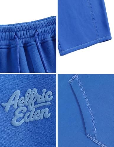 Aelfric Eden Sweatsuits Women 2 Piece Outfit Fall Fleece Tracksuit Matching Oversized Hoodies Baggy Sweatpants Set thumbnail 7